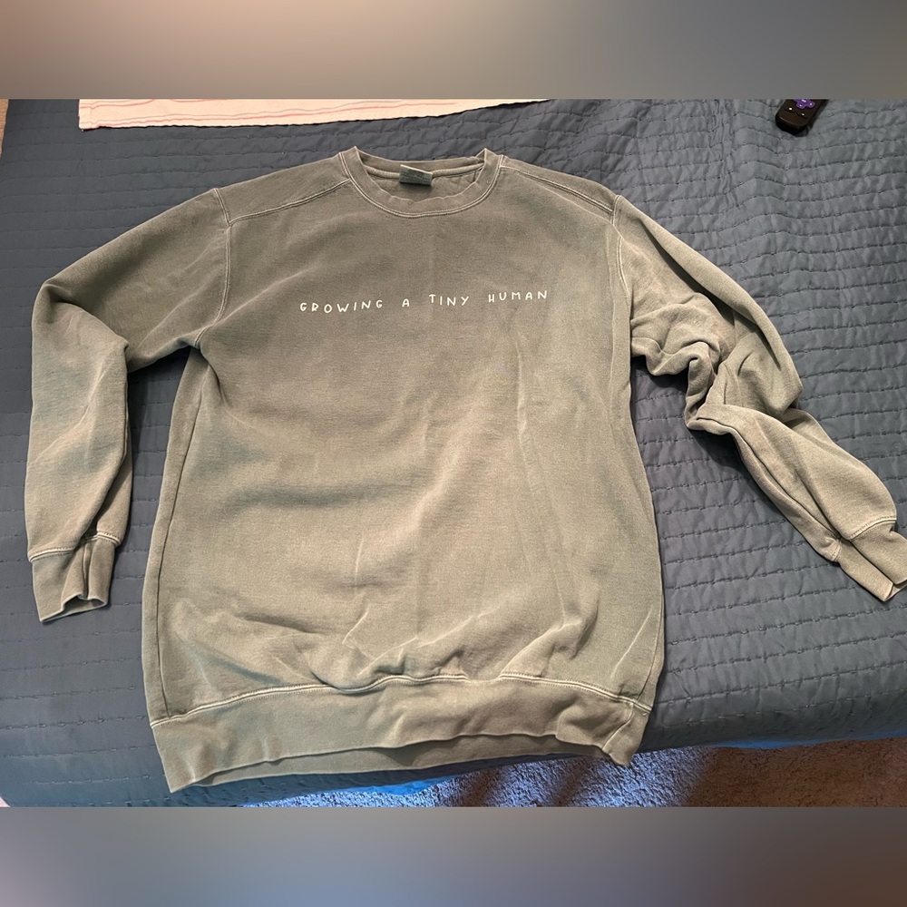 Comfort Colors Crewneck Sweatshirt in Sage Green